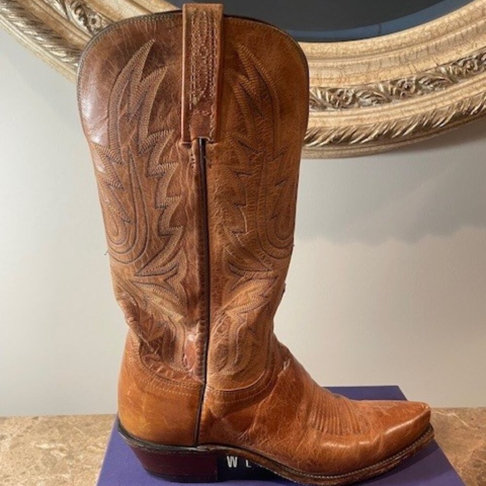 Lucchese Vintage 1883 Cowboy Boots Hand Stitched – Sz 7 - Picture 9 of 15